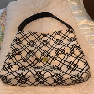 Spartina Black & White Shoulder Bag